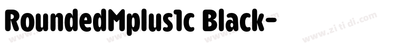 RoundedMplus1c Black字体转换 RoundedMplus1c Black字体转换